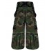 Baggy Camo Gothic Trouser with Chains Details 